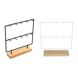 Jewelry Display Rack with 10 Hooks Earrings Organizer Jewelry Organizer for Earring Cards Pendants Bracelet Ring Hanging