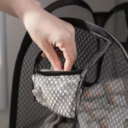Mesh Pop-up Laundry Basket, Foldable Dirty Clothes Storage Basket, Large Capacity Storage Basket