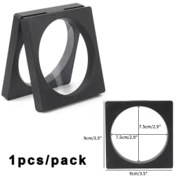 PE Film Jewelry Storage Box 3D Packaging Case Gemstone Free Stand Floating Frame Membrane Ring Earrings Necklace Display Holder