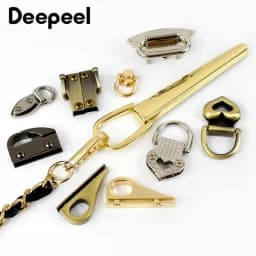 5Pcs Metal Buckles Bag Side Clip Clasps for Handbag Strap Chain Hanger Connector Screw Decoration Hook DIY Hardware Accessories
