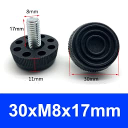M6 M8 M10 Adjustable Leveling Chair Leg Feet Furniture Mat Screw-in Base Sofa Bed Cabinet Table Floor Protector Anti-slip Pad