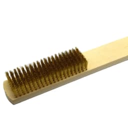 10 Row Brass Wire Brush With Wood Handle Jewelry Polishing Grinding Cleaning Tool