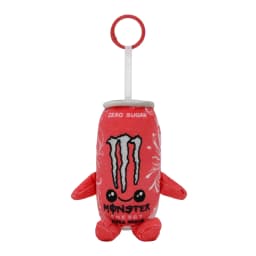 21pcs/lot 12cm Monster Energy Drink Plush Toy Keychain Simulation Can Zero Sugar Stuffed Doll Cute Gift For Fans Bag Charms