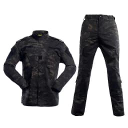 New Hot Durable and Wear-resistant Men's Camo ACU Uniform 2PC Set Training Wear Security Officer Uniforms