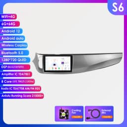 2din Android 13 Autoradio Carplay for Alfa Romeo Giulietta 2015 2016 2017 2018 multimedia player GPS navi Stereo Audio Head Unit