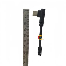 Rider Bracket Type-C Angled Charging Jst Male-Female Connector Cable 90-Degree USB Plug Motorcycle Electric Vehicle Dedicated Tail Plug Cable with Magnetic Clip