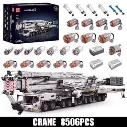 Mould King 17007/17008 Technical Car Toys Motorized LTM 11200 Crane Truck Building Block Assembly Model Brick Kid Christmas Gift