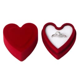 Earring Packaging Box Plush Jewelry Display Case Velvet Jewelry Box Luxurious Valentine'S Day Gift Box For Wedding Anniversary