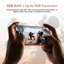 Blackview WAVE 2C Mini Palm Smartphone, 12GB RAM(3GB +9GB RAM) 32GB ROM, 5 Inch Small Screen, Android 16, 3000mAh Battery, 1080P Video Recording, Face Unlock, Google Lens, Free Soft TPU Protective Case