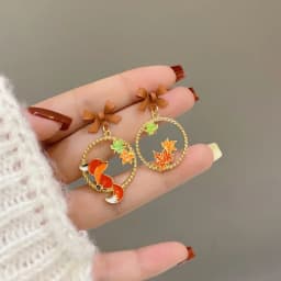 32 Style Colorful Enamel Cartoon Cute Rabbit Fox Ear Clips Funny Cat Bear Long Clip on Earrings Without Piercing for Women Girls