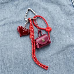 Maillard Braid Rope Pendant Exquisite Leather Mini Bag Pendant Charm Women Luxury Bag Key Chain Mobile Phone Decor