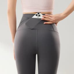 BIVIGAOS Spring Summer Thin Back Waist Pocket Sharkskin Leggings Women High Waist Slim Tight Sexy Sports Fitness Yoga Leggings