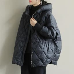 White Duck down Puffer Jacket Women's Hooded Loose Fit Art Deco Large Size Mid-Length Coat Diamond Pattern Commute Style