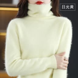 Autumn and Winter 2022 Women's High Neck Pullover 100% Pure Mink Cashmere Sweater Knitted Soft Fashion Women's Clothing