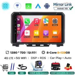 9 Inch Android 16 For Suzuki Jimny JB64 JB74 2018 - 2020 Multimedia Video Player Car Radio Stereo GPS Navigation Carplay