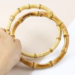 1/2Pc Round D-shaped Wooden Bag Handle Metal Ring Handbag Handles Replacement DIY Purse Luggage Handcrafted Accessories for Bags