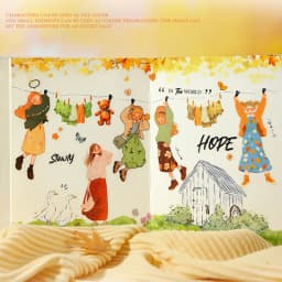 Mr Paper 50-piece Character Coil Sticker Pad Cartoon Character Sticker Collection Planner & Diary DIY Album Decorative Materials