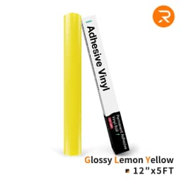 HTVRONT 12"X 5ft Permanent Adhesive Vinyl Roll 30x152cm Glossy Self-adhesive Film For Cricut Craft Art Sign Decal Windows Glass