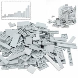 1x1 1x2 1x6 2x2 2x4 Bulk Mixed Smooth Building Blocks 11Color 150Pcs Creative City Thin Bricks Model Compatible Educational Toy