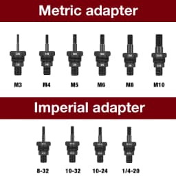 Riveting Machine Home Electric Rivet Nut Gun Adapter Metric M3 M4 M5 M6 M8 M10+Imperial 1/4-20 10-24 10-32 8-32 Riveting Tools