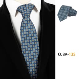 Fashion 8CM Mens Necktie Print Patterns Classic Neck Ties For Man Groom Handfeel Polyester Necktie Business Wedding Accessories