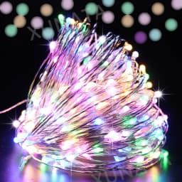 5M-50M LED String Lights Silver Copper Wire 12V Fairy Night Lamp for Chiristmas Garland Bedroom Light Indoor Wedding Decoration