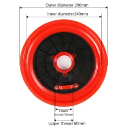 285mm Grease Gun Oil Suction Pan Oil Pressure Plate Butter Barrel Universal