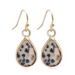 Waterdrop Natural Stone Dangle Labradorite Earrings for Women Newly Designed Female Daily Wear Wholesale Dropshiping