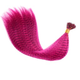 Synthetic Colored Feather Hair Extensions 16Inch 10 Pieces/Pack Blue Purple For Women Zebra Line Feather Hairpiece