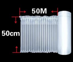 50m Air Column Bags Shockproof Air Column Bag Coil Logistics Packaging Disinfection Water Bottle Cosmetics Liquid Packaging