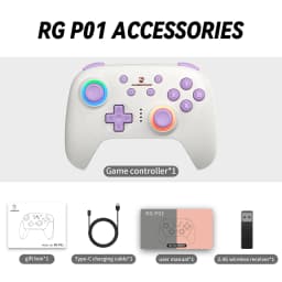 Anbernic RG G01 / RG P01 Retro Games Controller Hall Effect Triggers XBOX Gamepad for PC Android IOS Steam Linux Supports Bluetooth 5.3/Wired/2.4G Wireless
