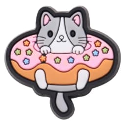 Single Sale 1pcs Shoe Charms Cute Pink Cat's Paw White Cat Slipper Accessories PVC Shoes Ornament For Boys Girls Party Present