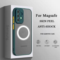 Case For Samsung Galaxy S23 S22 S21 Ultra Plus 5G Shockproof Back Cover Luxury Armor Matte For Magsafe Magnetic Wireless Charge