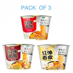 AK- Sichuan Border Noodle-Chili oli &Sesame Paste& Spicy Hot Flavor -115gx3