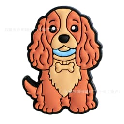 Cute New Dog Shoe Flower Hole Shoe Accessory Detachable PVC Soft Rubber Shoe Buckle Golden Retriever  Samoyed Shoes Charm