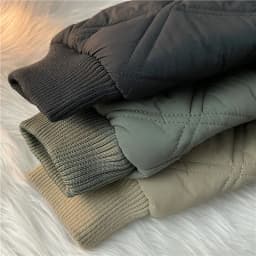 Diamond Pattern Men's Cotton Jacket Baseball Style Autumn Winter Coat Thickened Casual Loose Fit Youth Fashion