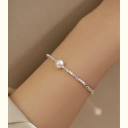 Minar 2026 Summer Colorful Crystal Irregular Pearl Beaded Bracelet for Women Silver Color Beads Coin Elastic Charm Bracelets