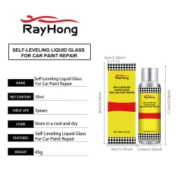 RAYHONG Self-Leveling Liquid Hydrophobic Glass Coating For Car Paint Repair 30ml Auto Body Paint Nano Ceramics Coating Agent