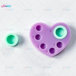 Libeauty 1 Pc Mini Silicone Palette 5 or 6 Function Tray For Lash Lift And Tint Brow Lamination Eyelashes Perm Pads Makeup Tools