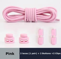 1Pair Colored Dots Round Shoelaces Elastic Plastic Lock Hiking Sports No Tie Shoelace Adult Children Shoe Accessories Lazy Lace
