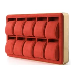 10 Grids Watch Storage Box Metal Round Edge Jewelry Organizer Tray Men's and Women's Wrist Watch Display Prop