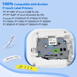 24mm TZe251 Compatible for Brother TZe Label Tape TZe-251 TZe151 TZe451 TZe551 TZe651 TZe751 for Brother P-touch Label Maker