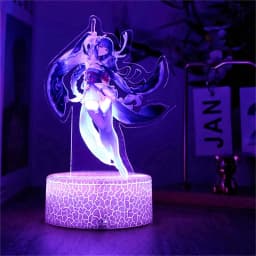 New LED Lamp Remote Control Touch Luffy Zoro USB Night Light Room Decoration Lamps 7/16Color Children's Birthday Decor Gifts