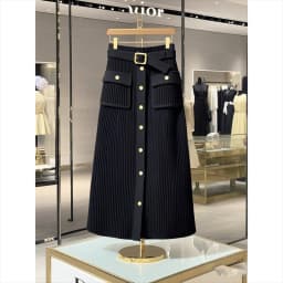 Elegant Office Lady High Waist Wrapped Knitted Skirts Autumn New Fashion Single Breasted Slim Temperam Wool Midi Skirt