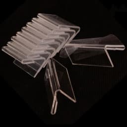 L-Shaped Acrylic Mini Label Stand Logo Display Booth Name Price Card Retail Bread Buffet Acrylic Transparent Price Card