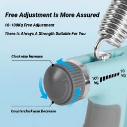 With Counter Wrist Forearm And Exerciser For Muscle Building Strength 10-100Kg Adjustable Hand Grip Strengthener Trainer