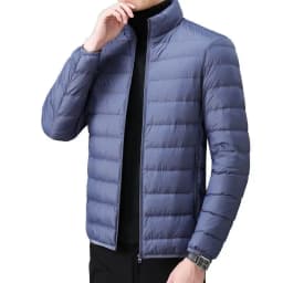 Lightweight Short down Cotton Jacket for Men Autumn Winter Fashion Urban Style Hooded Coat Thin Model Regular Length Silk Cotton