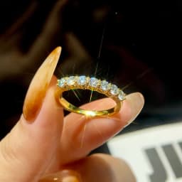 DWJ Real Moissanite Ring 925 Sterling Silver Diamond Eternity Band Engagement Wedding Rings for Women Luxury Quality Jewelry