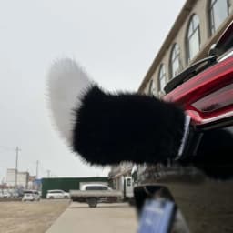 Car Motorcycle Control Electric Fox Tail Decor Removable Plush Car Motorcycle Decoration Funny Cosplay Animal Ornament