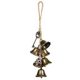 Witch Bells Protection For Door Knob Hanger Wind Chimes Witchy Things Clear Negative Energy Witchcraft Wicca Supplies Home Decor